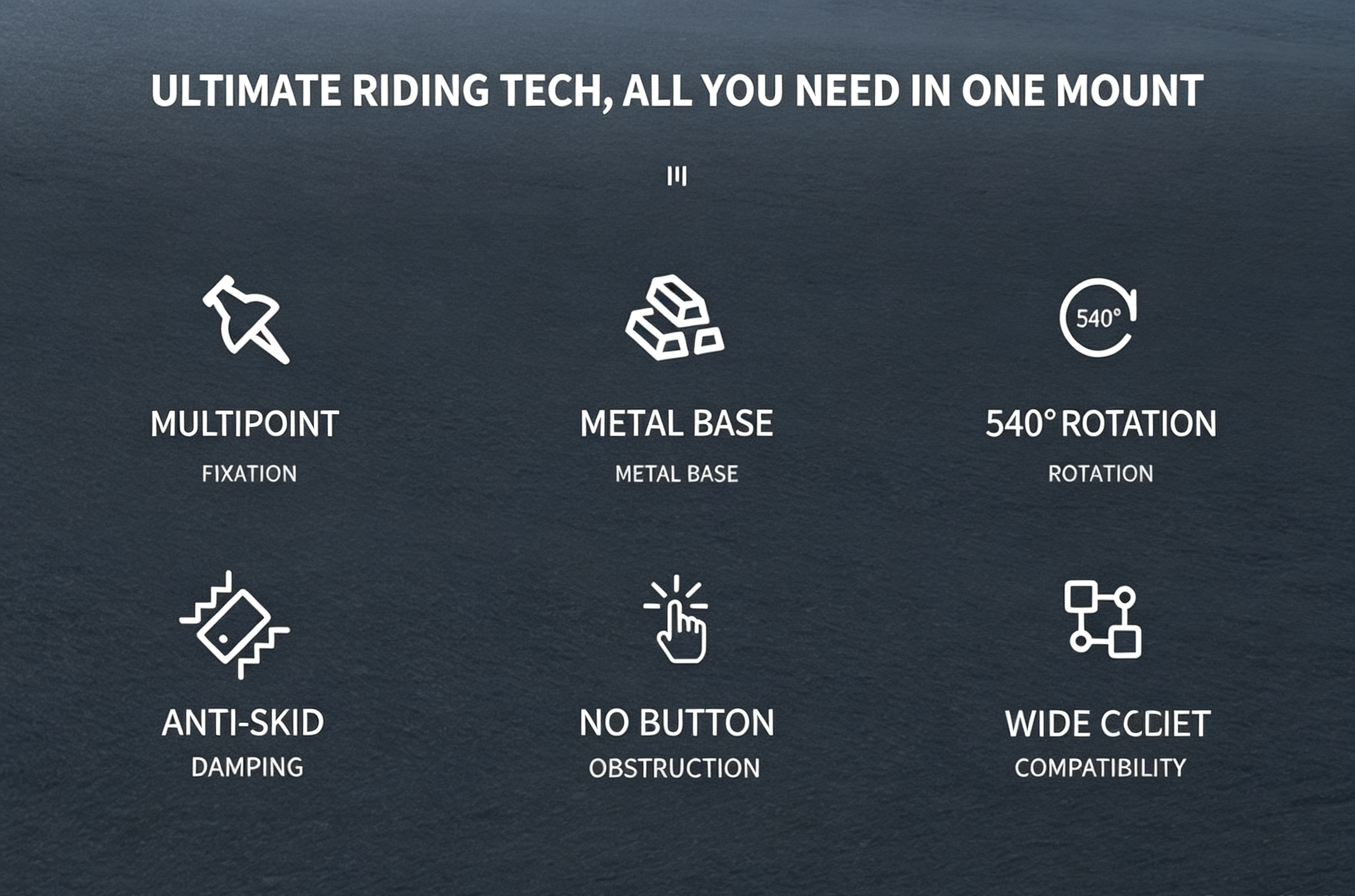 MOXEN Titan Pro - CNC Aluminum Phone Mount Plus