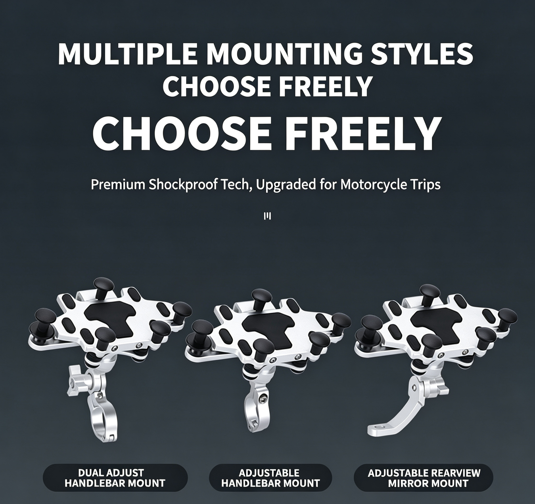 MOXEN Titan Pro - CNC Aluminum Phone Mount Plus