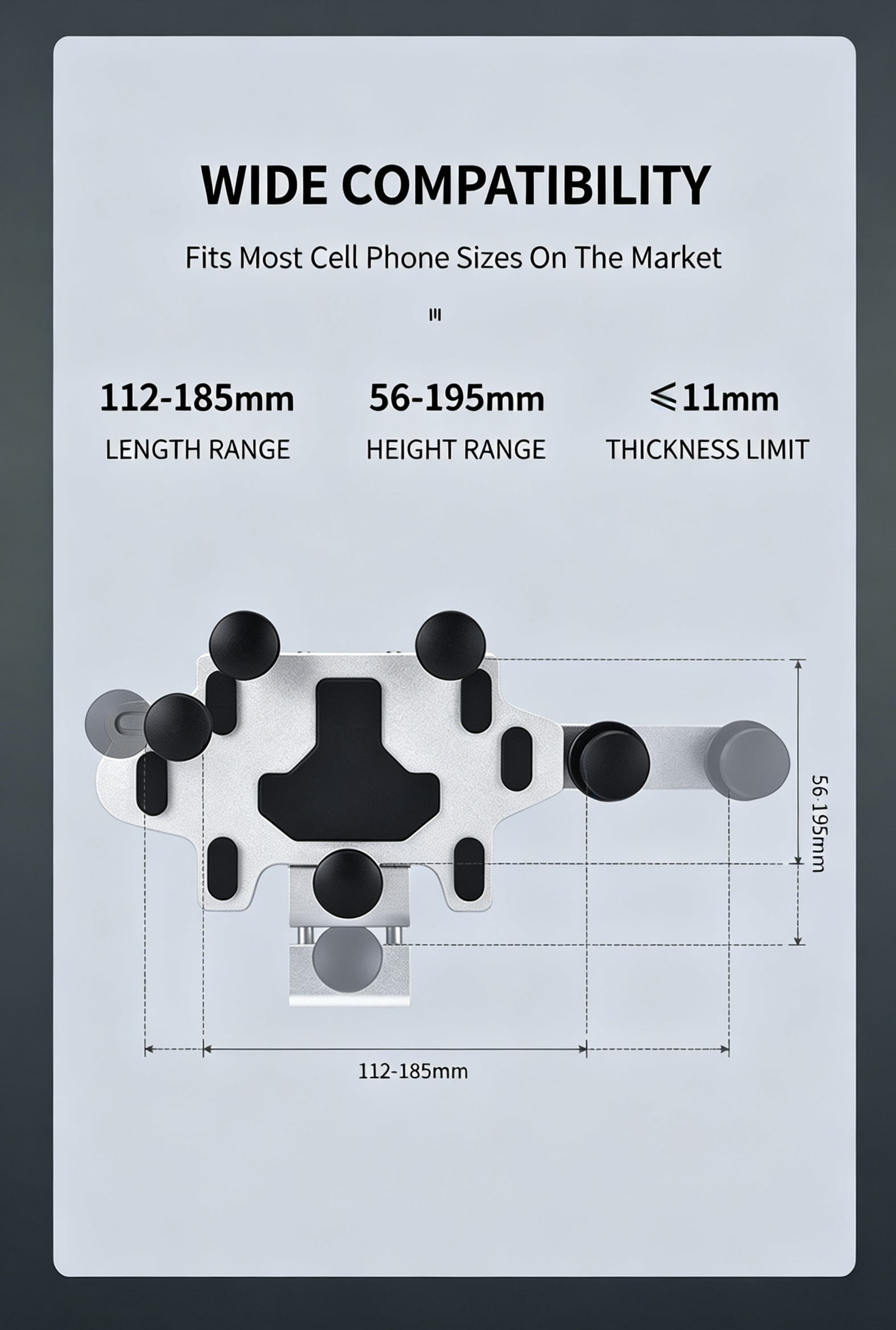 MOXEN Titan Pro - CNC Aluminum Phone Mount Plus