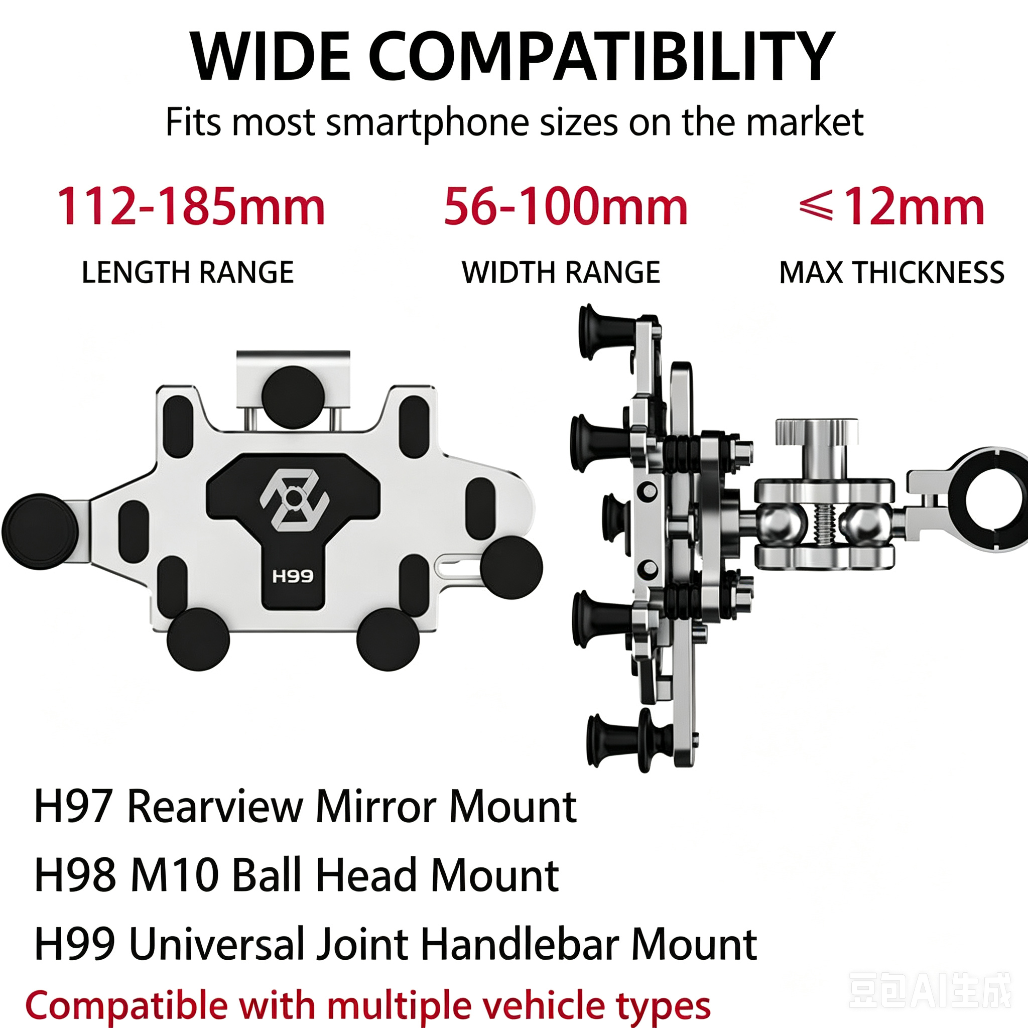 MOXEN Titan Pro - CNC Aluminum Phone Mount Plus