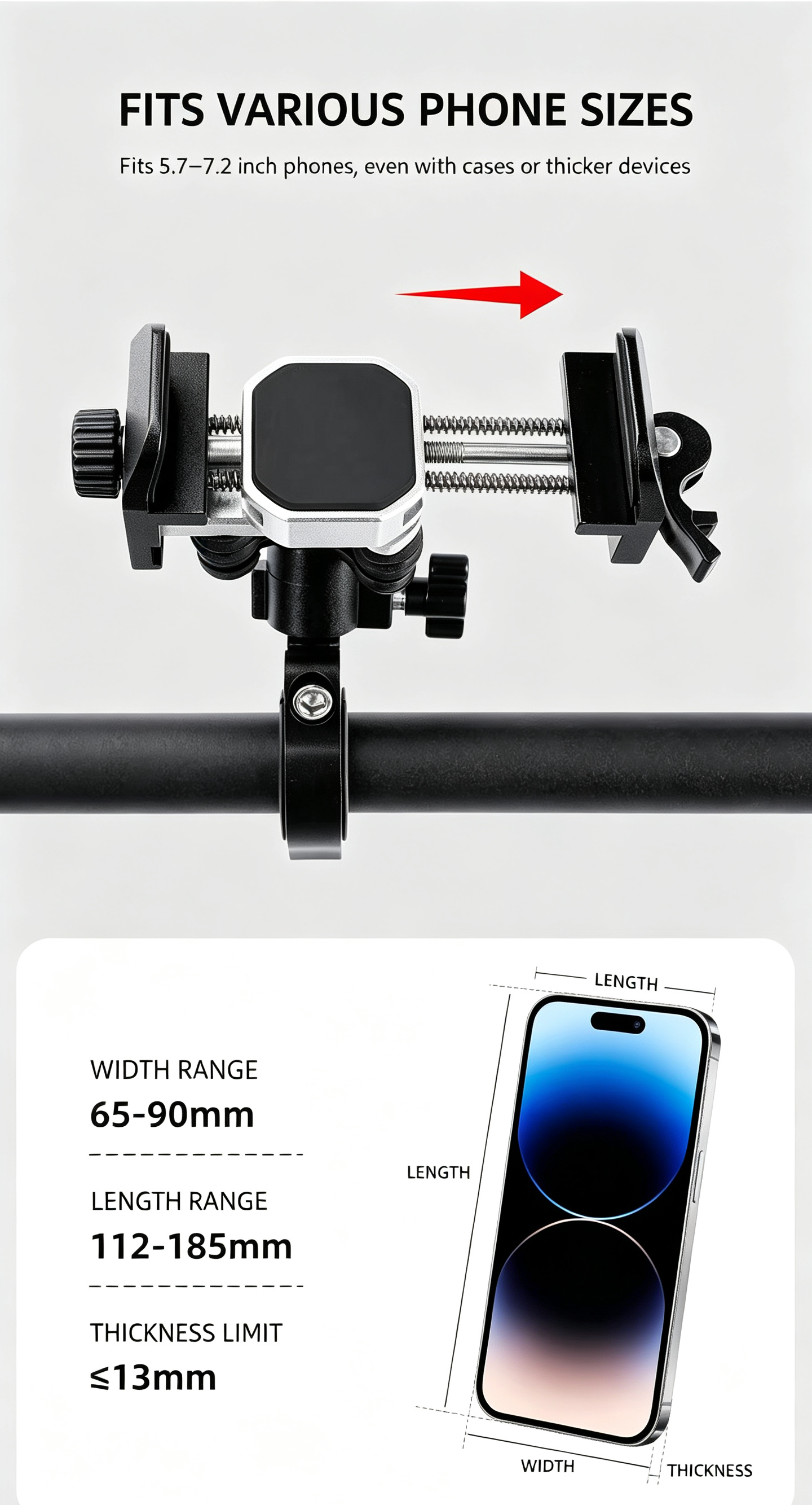 MOXEN Titan Pro - CNC Aluminum Phone Mount MINI