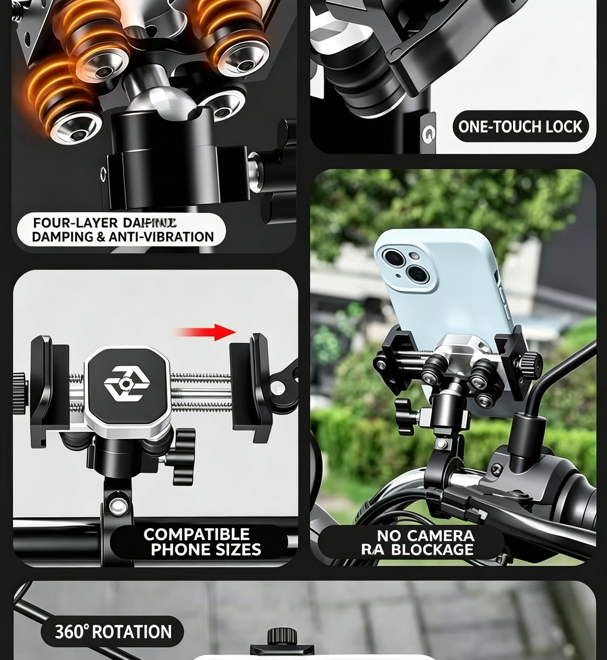 MOXEN Titan Pro - CNC Aluminum Phone Mount MINI