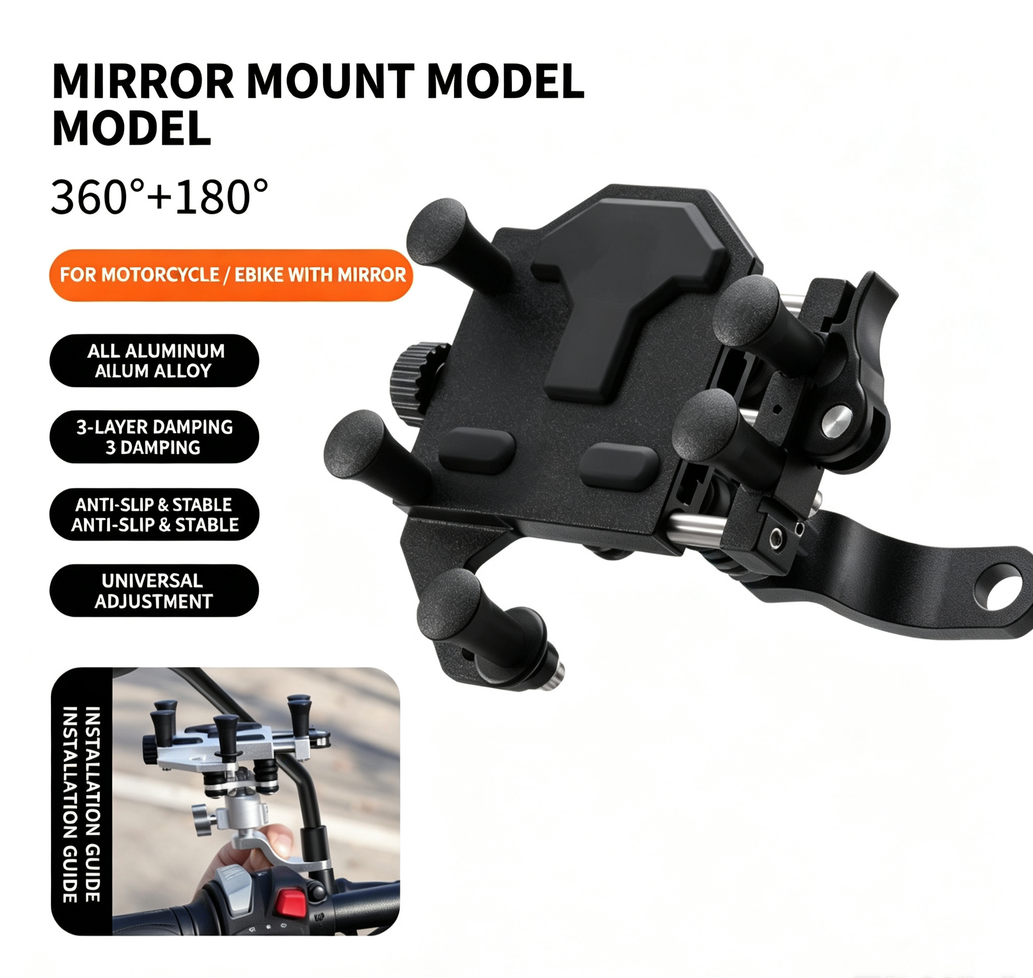 MOXEN Titan Pro - CNC Aluminum Phone Mount