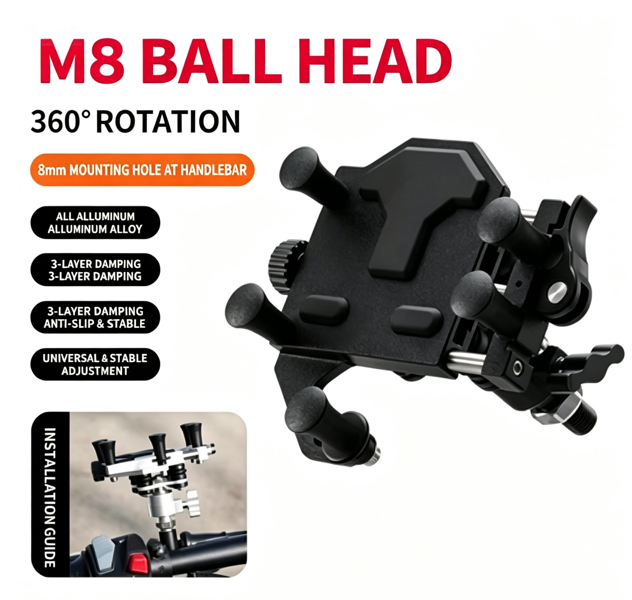 MOXEN Titan Pro - CNC Aluminum Phone Mount