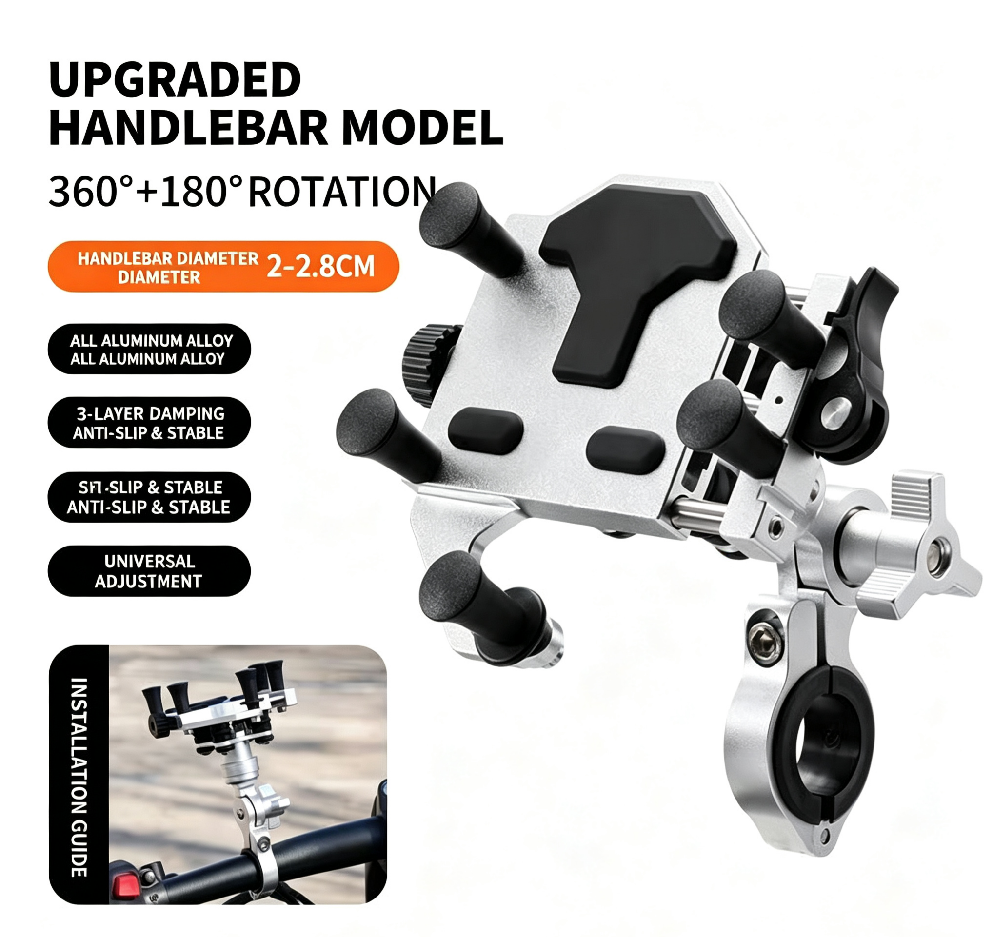 MOXEN Titan Pro - CNC Aluminum Phone Mount