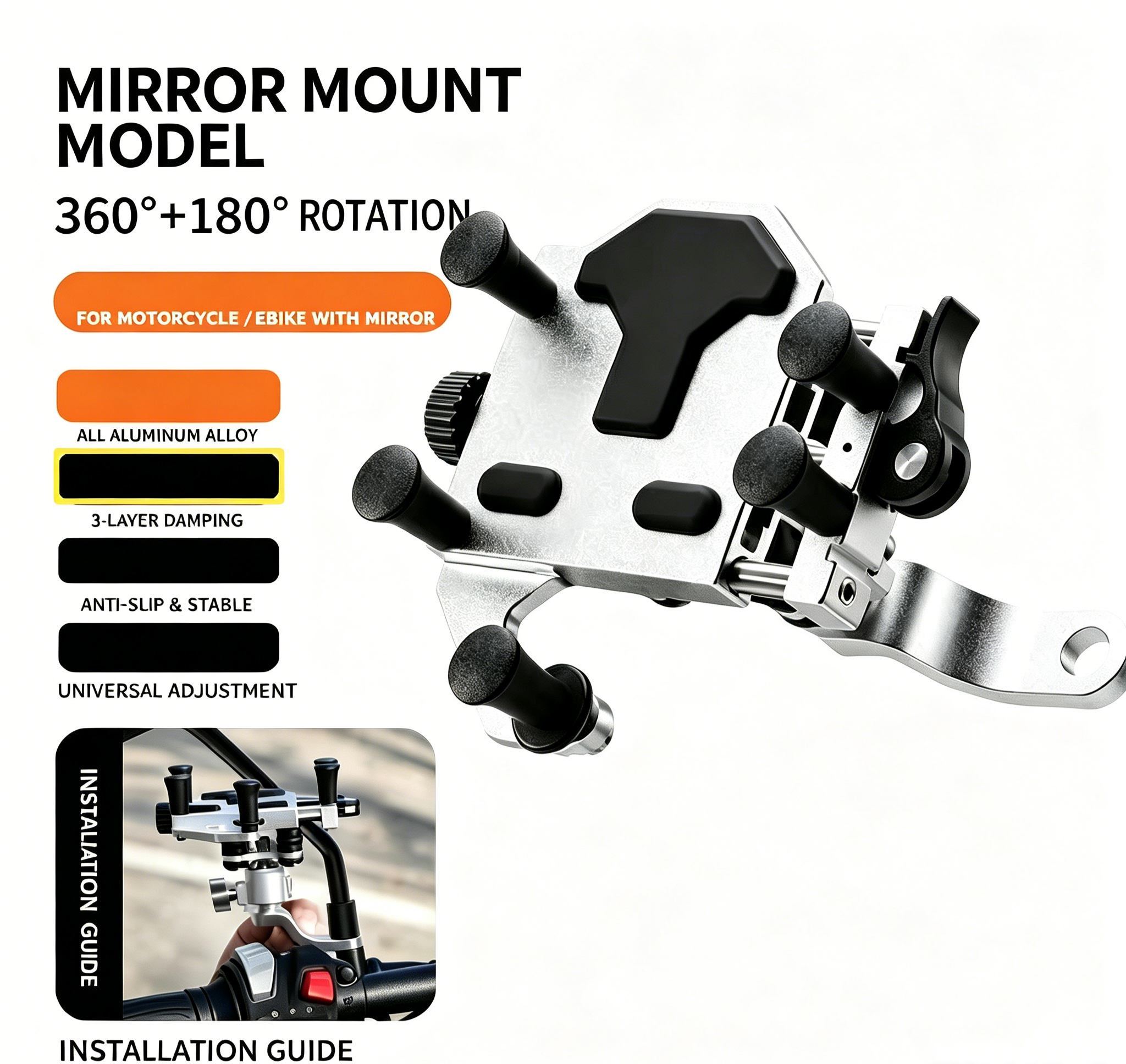 MOXEN Titan Pro - CNC Aluminum Phone Mount